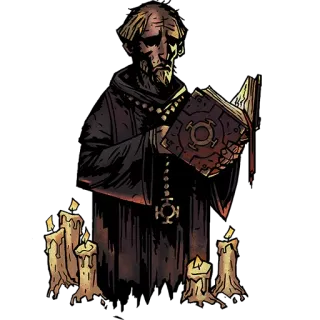 👼 c637dbb3 牧师, 书, 宗教, 蜡烛, 教士, 僧侣 telegram sticker