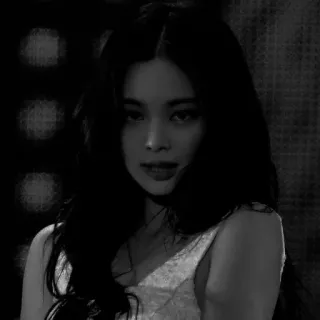 ♟️ bc931b0b woman, portrait, girl, black and white, beauty, young whatsapp sticker