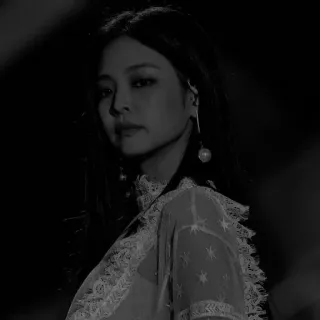 ♟️ e564d805 portrait, woman, black and white, lace, person, female whatsapp sticker