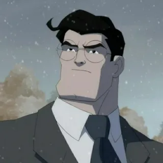 🦇 65720577 Clark Kent Кларк Кент, Супермен, DC Comics, мультфильм, очки, костюм telegram sticker