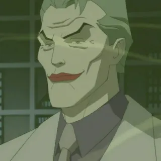 🦇 c3dc4989 Joker Джокер, Бэтмен, DC Comics, злодей, клоун, мультфильм telegram sticker