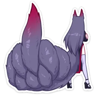 🖕 e5879039 offensive gesture, middle finger, anime, cartoon, illustration telegram sticker