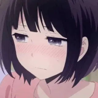 📎 0900d2f2 Anime, Cô gái, Dễ thương, Chân dung, Biểu cảm, Manga telegram sticker