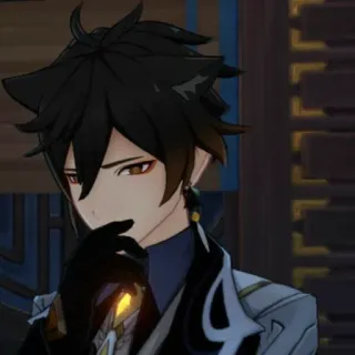 📎 eed42028 Zhongli Genshin Impact Anime, Genshin Impact, Zhongli, Trò chơi điện tử, Nhân vật telegram sticker