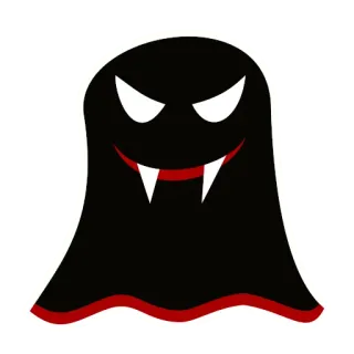 🙂 1ae0e372 ghost, spooky, halloween, vampire, monster, creepy telegram sticker