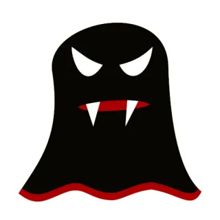 😠 1b15434a ghost, halloween, spooky, creepy, monster, vampire telegram sticker