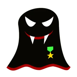 🎖 67853b1f ghost, vampire, halloween, monster, cartoon, character, spooky telegram sticker