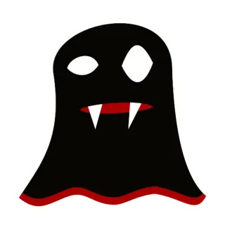 🧐 6e15292d ghost, vampire, spooky, halloween, monster, cartoon, creature telegram sticker