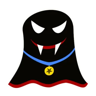 🏅 728b6c1b ghost, vampire, monster, halloween, spooky, creepy, cartoon, character telegram sticker