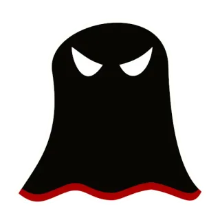 😶 76c772ee ghost, spooky, halloween, costume, scary telegram sticker