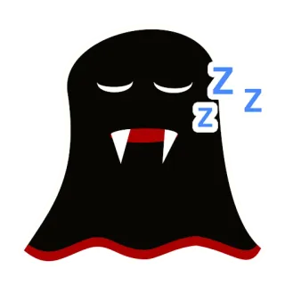 😴 aceda517 ZZZ ghost, sleeping, sleep, cartoon, zzz, cute, tired telegram sticker