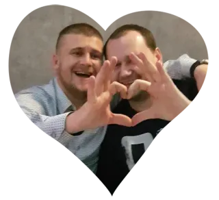 ❤️ 61ef3127 มิตรภาพ, หัวใจ, ความรัก, มีความสุข, ผู้คน telegram sticker