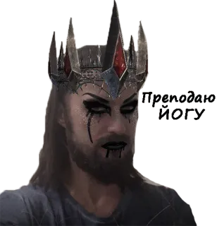 🦹‍♀️ 7d897cef ราชา, มงกุฎ, แฟนตาซี, มืด, แต่งหน้า, โกธิค telegram sticker