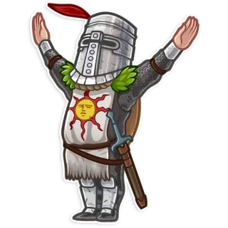 🙌 bb1529e0 Solaire of Astora Dark Souls Solaire, Dark Souls, Loda il Sole, Cavaliere, Personaggio, Videogioco telegram sticker