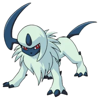 👿 8a176d29 Absol Pokemon pokemon, absol, mostro, gioco, anime, creatura telegram sticker