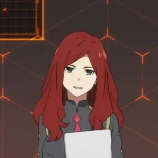 🕊 0211705f anime, red hair, woman, character telegram sticker