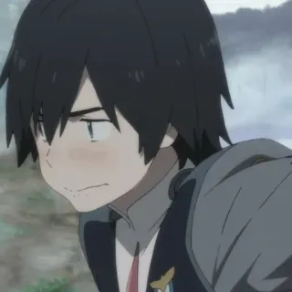 🍓 35f5be7c Hiro Darling in the Franxx anime, male, hiro, darling in the franxx, animation telegram sticker