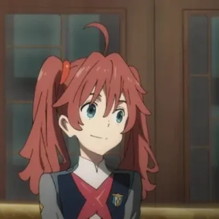 🕊 5cf67a28 anime, cartoon, girl, character, pink hair, smile telegram sticker