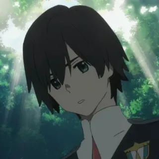 🕊 78e22684 Hiro Darling in the Franxx anime, character, hiro, darling in the franxx telegram sticker