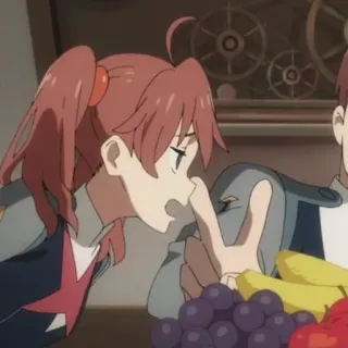 🍓 93381909 Darling in the Franxx anime, darling in the franxx, zero two, cartoon, miku, offensive gestures telegram sticker