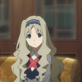 🍓 9e8d0374 anime, character, blond hair, blue eyes telegram sticker