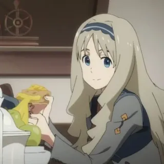 🕊 a4eeb5c5 anime, girl, food, character, cartoon, drawing telegram sticker