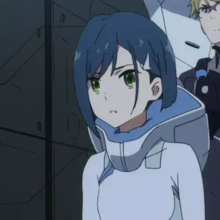 🕊 de7f7968 Ichigo Darling in the Franxx Ichigo, anime, Darling in the Franxx, character telegram sticker