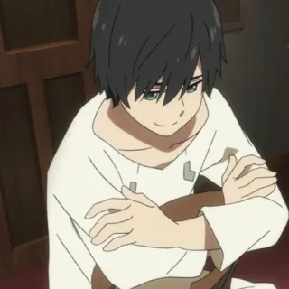 🥢 3f037b0e anime, cartoon, young man, boy, illustration, portrait telegram sticker