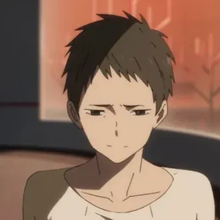 🍡 159518c0 Anime, Retrato, Personagem, Mangá, Menino, Triste telegram sticker