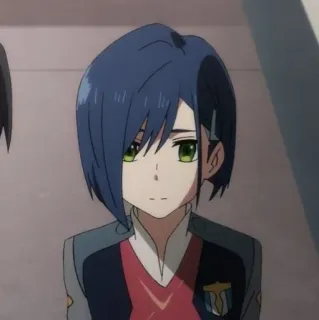 🍡 e8802bb0 Ichigo Darling in the Franxx Anime, Ichigo, Darling in the Franxx, Animação, Cabelo azul, Personagem de anime telegram sticker