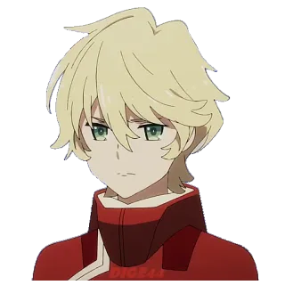 😒 1bd91ca5 动漫, 角色, 金发, 卡通 whatsapp sticker