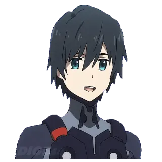 😃 4d4ba2d1 Hiro Darling in the Franxx 动漫, 希罗, Darling in the Franxx, 贴纸, 动画 whatsapp sticker