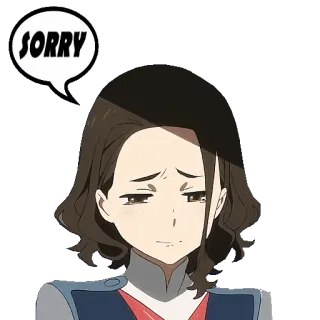 😰 60bf0730 SORRY 道歉, 难过, 抱歉, 后悔 whatsapp sticker