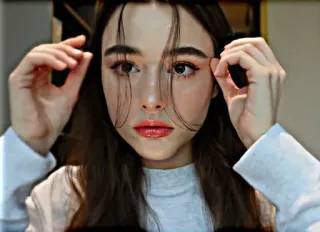 💕 bbdcaba3 woman, face, portrait, person, female, beauty telegram sticker