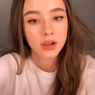 💅 a1ba1bf0 wanita, orang, wajah, kecantikan, makeup, potret telegram sticker