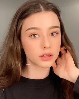 ❤️ 6386972b donna, ragazza, ritratto, viso, bellezza, persona whatsapp sticker