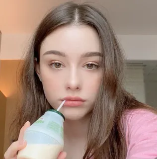 🥤 78575793 donna, bevanda, bellezza, ritratto, carino whatsapp sticker