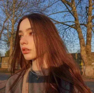 ✨ b0c66192 donna, ragazza, ritratto, bruna, viso, giovane whatsapp sticker