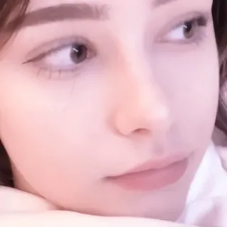 🐠 13c7c318 donna, ragazza, ritratto, viso, persona telegram sticker