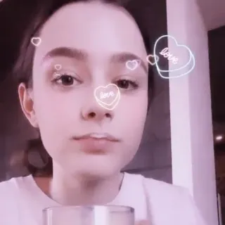 🐠 22a2db8a love amore, cuori, filtro, bellezza, ritratto telegram sticker