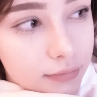 🐠 4d039956 donna, viso, ritratto, primo piano, persona, femmina telegram sticker