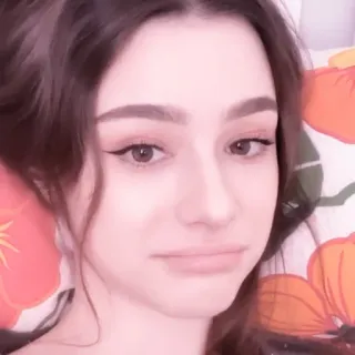 🐠 e27cdd4f donna, ragazza, viso, ritratto, persona, selfie, bruna telegram sticker