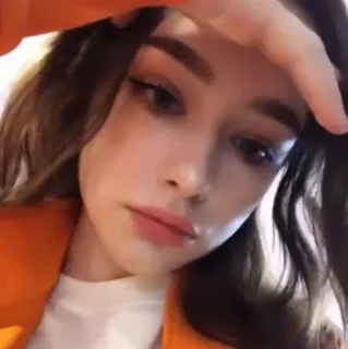 ➰ 2e102849 ผู้หญิง, ภาพเหมือน, ผู้หญิง, คน, ความงาม, แต่งหน้า telegram sticker