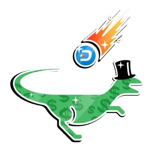 🦖 539d2261 dinosaurier, meteor, geld, erfolg, reich, finanzen, investition telegram sticker