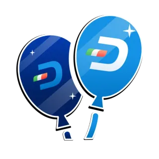 🎈 6425087f Ballon, blau, Feier, Party, Dekoration, italienische Flagge telegram sticker