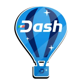 🏮 810234b5 Dash Dash, Kryptowährung, Digitale Währung, Finanzen, Ballon telegram sticker