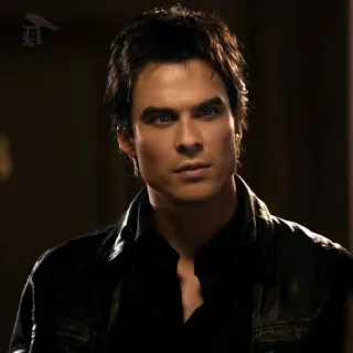 🍸 1cac5783 Damon Salvatore The Vampire Diaries vampiro, drama, sobrenatural, romance, ficción telegram sticker