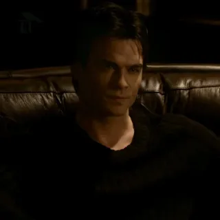 🍸 2bf56002 Damon Salvatore The Vampire Diaries Damon Salvatore, vampiro, serie de TV, The Vampire Diaries, Ian Somerhalder telegram sticker