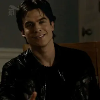 🍸 64bdf7e8 Damon Salvatore The Vampire Diaries serie tv, vampiro, the vampire diaries, damon salvatore, hombre telegram sticker