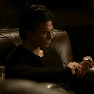 🍸 fc3a4f74 Damon Salvatore The Vampire Diaries vampiro, Ian Somerhalder, The Vampire Diaries, Damon Salvatore, serie de TV telegram sticker